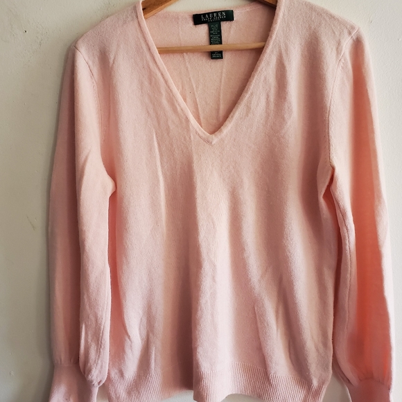 Lauren Ralph Lauren V neck sweater  size PL. - Picture 2 of 12